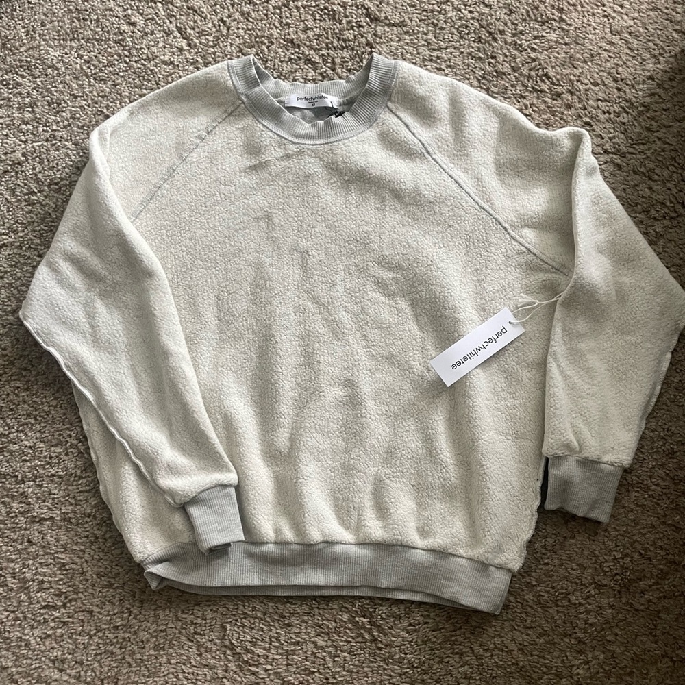 Perfectwhitetee Style:Ziggy Color:Heather grey Size: XS NWT